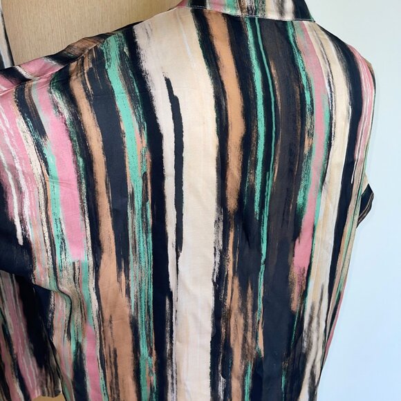 Max Enjoy Paris Womens Pant Set Size Medium Multicolor Wide Leg Casual - Picture 12 of 16